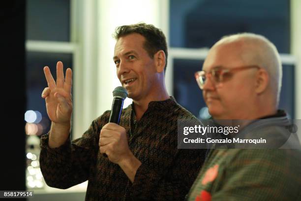 Michael Daube and Mickey Boardman during the CITTA Fest 2017 Fall Benefit at Tribeca Skyline Studios on October 5, 2017 in New York City.