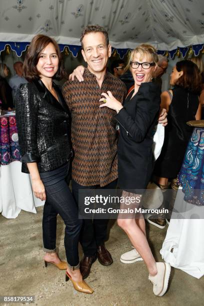 Anne Kothari, Michael Daube and Jennipher Sample during the CITTA Fest 2017 Fall Benefit at Tribeca Skyline Studios on October 5, 2017 in New York...