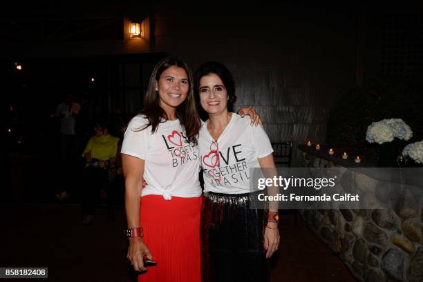 Fernanda Calfat and Geralda Sarraf attend at Po de Arroz Runway at New York Fashion Week: Bridal October 2017at Hendrick's Tavern on October 5, 2017...