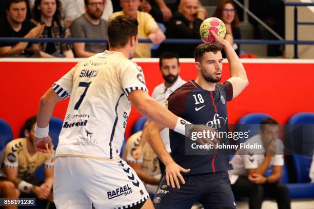 Nedim Remili of PSG during the Lidl Starligue match between Paris Saint Germain and Saint Raphael on October 5, 2017 in Paris, France.