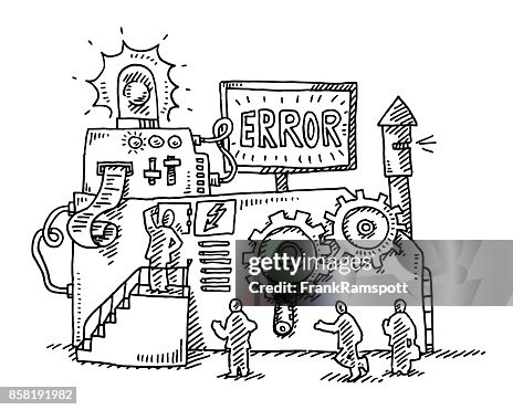 Machine Defects Vector Machine Failure Drawing High-Res Vector Graphic - Getty Images