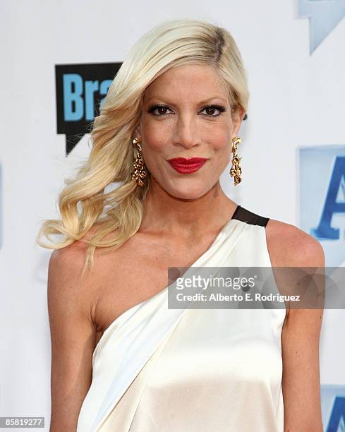 Actress Tori Spelling arrives at Bravo's 2nd annual A-List Awards held at the Orpheum Theater on April 5, 2009 in Los Angeles, California.