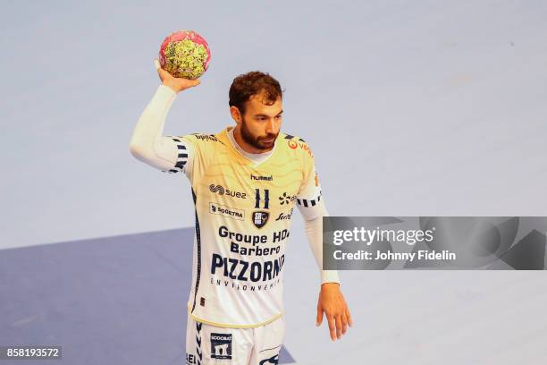 Daniel Sarmiento of Saint Raphael during the Lidl Starligue match between Paris Saint Germain and Saint Raphael on October 5, 2017 in Paris, France.