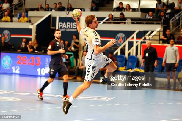 Miroslav Jurka of Saint Raphael during the Lidl Starligue match between Paris Saint Germain and Saint Raphael on October 5, 2017 in Paris, France.