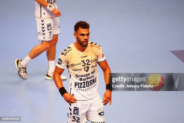 Adrien Di Panda of Saint Raphael during the Lidl Starligue match between Paris Saint Germain and Saint Raphael on October 5, 2017 in Paris, France.