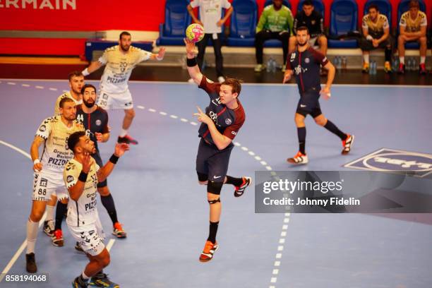 Sander Sagosen of PSG during the Lidl Starligue match between Paris Saint Germain and Saint Raphael on October 5, 2017 in Paris, France.