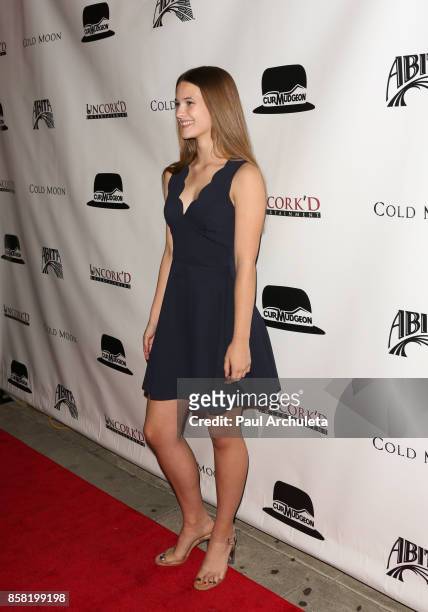 Actress Avery Pohl attends the premiere of "Cold Moon" at The Laemmle's Ahrya Fine Arts Theatre on October 5, 2017 in Beverly Hills, California.