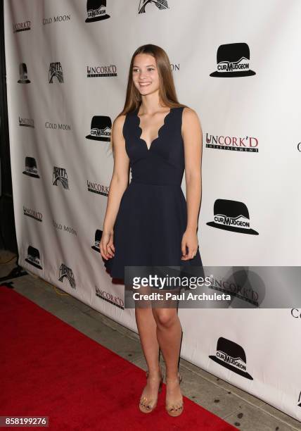 Actress Avery Pohl attends the premiere of "Cold Moon" at The Laemmle's Ahrya Fine Arts Theatre on October 5, 2017 in Beverly Hills, California.