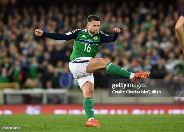 Oliver Norwood of Northern Ireland during the FIFA 2018 World Cup Qualifier between Northern Ireland and Germany at Windsor Park on October 5, 2017...