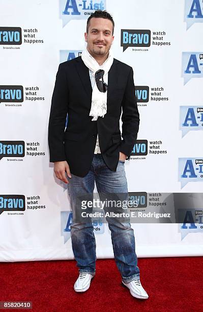 Chef Fabio Viviani arrives at Bravo's 2nd annual A-List Awards held at the Orpheum Theater on April 5, 2009 in Los Angeles, California.