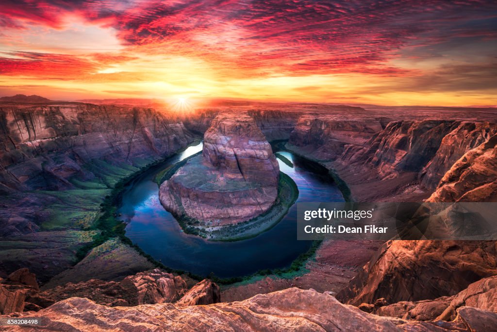 Dramatic Sunset at Horseshoe Bend