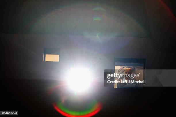 William Morris former projectionist at Bo�ness Hippodrome views the restored cinema building on April 6, 2009 in Bo�ness, Scotland. Scotland�s oldest...