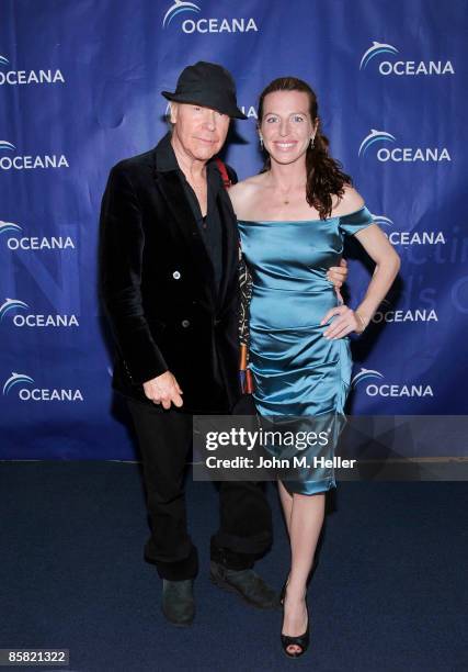 Director henry Jaglom and actor Tanna Frederick attend the 2009 "Project Save Our Surf" 1st Annual Surfathon and Oceana Awards at Shutters on the...