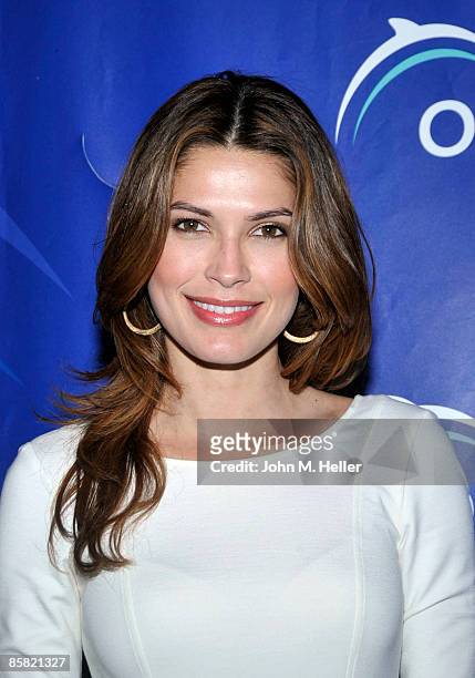 Former Miss Universe Justine Pasek attends the 2009 "Project Save Our Surf" 1st Annual Surfathon and Oceana Awards at Shutters on the Beach Ballroom...
