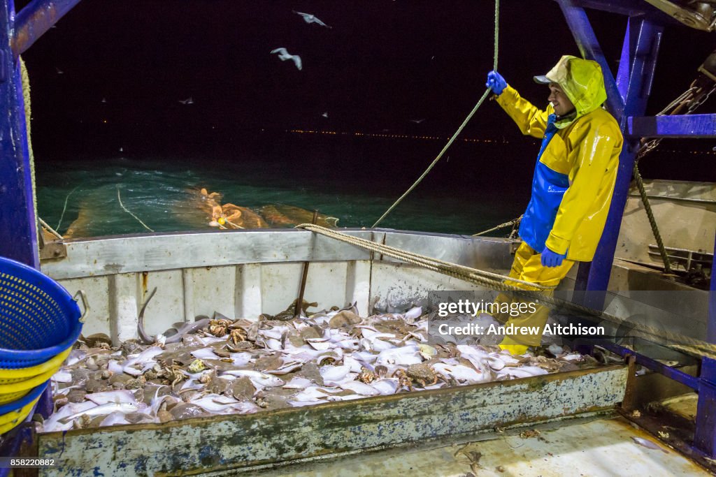 Trawler Fishing In The English Channel