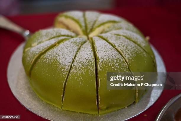 christmas in sweden - prinsesstårta - princess cake stock pictures, royalty-free photos & images