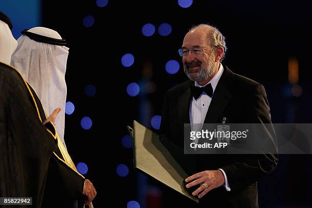 Ronald Levy , the head of the Oncology department at Stanford University's Medical School in the United States, receives the King Faisal 2009 award...