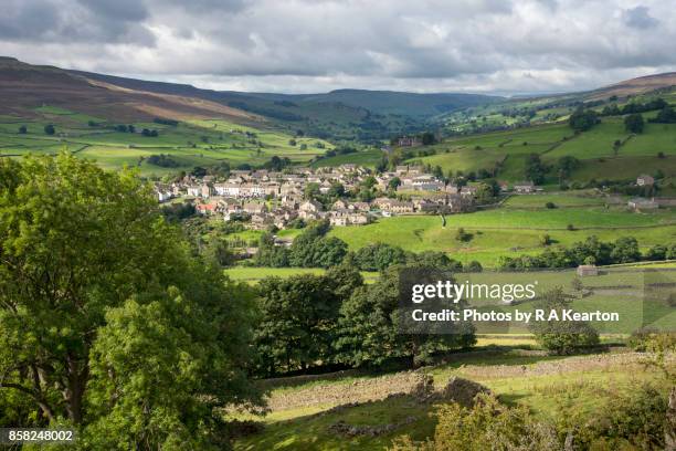 Reeth 739 Swaledale Yorkshire Dales National Park Yorkshire England United ...