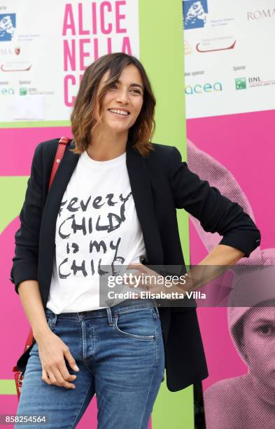 Anna Foglietta attends Alice Nella Citta' 2017 Presentation on October 6, 2017 in Rome, Italy.