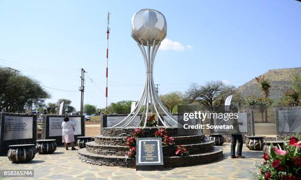 The unveiling of a monument dedicated to President Jacob Zuma at the Groot Marico site on October 05, 2017 in North West, South Africa. Zuma recalled...