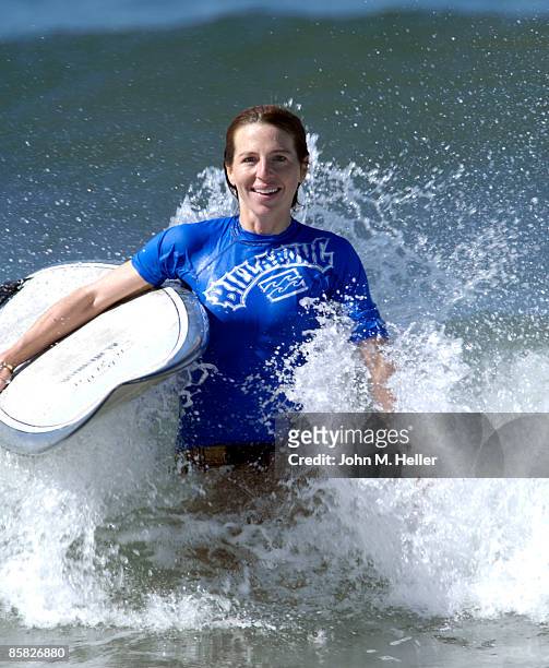 Tanna Frederick attends the 2009 "Project Save Our Surf" 1st Annual Surfathon and Oceana Awards at Ocean Park Beach on April 5, 2009 in Santa Monica,...