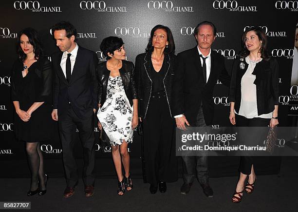 French Actrice Marie Gillain, Alessandro Nivola, Audrey Tautou, Anne Fontaine, Benoit Poelvoorde and Emmanuelle Devos attend "Coco Avant Chanel"...