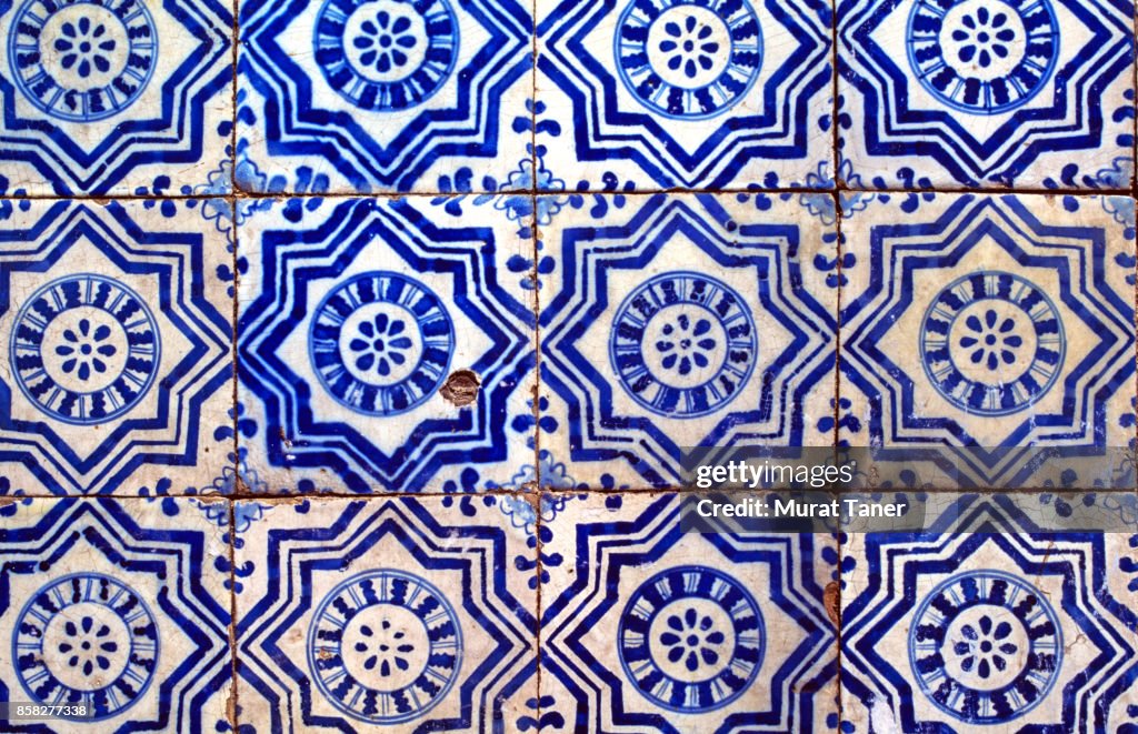 Historic Azulejos tiles in Lisbon