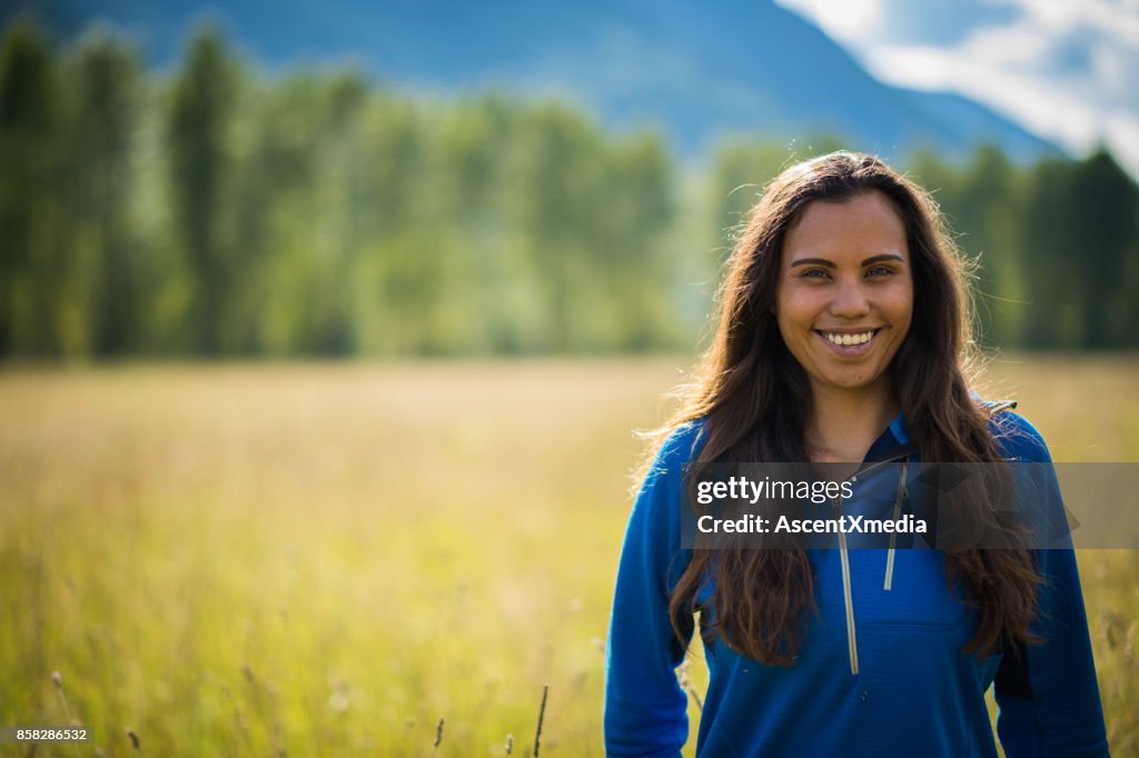 Portrait of a First Nations Canadian Woman
