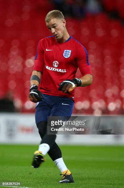 England's Joe Hart during FIFA World Cup Qualifying - European Region - Group F match between England and Slovenia at Wembley stadium, London 05 Oct...