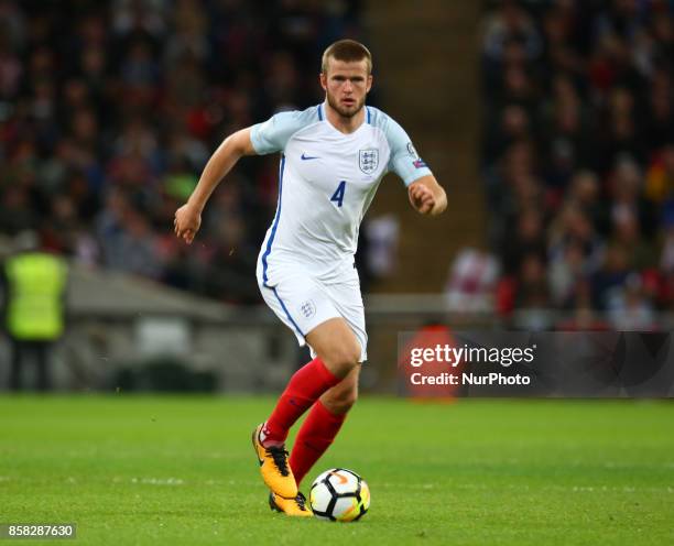 England's Eric Dier during FIFA World Cup Qualifying - European Region - Group F match between England and Slovenia at Wembley stadium, London 05 Oct...