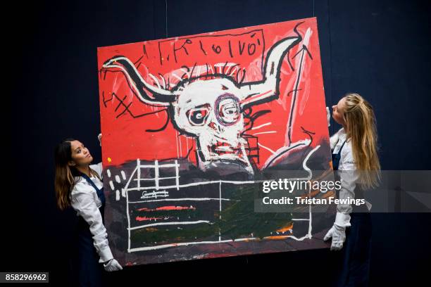 Jean-Michel Basquiat's Cabra goes on view as part of Sotheby's Contemporary Impressionist New York TRAVEX highlights preview at Sotheby's on October...