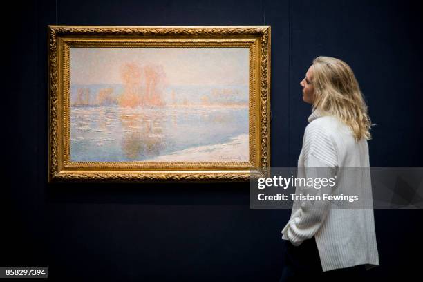 Claude Monet's Les Glacons, Bennecourt goes on view as part of Sotheby's Contemporary Impressionist New York TRAVEX highlights preview at Sotheby's...