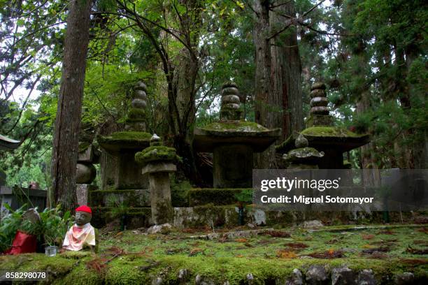 okuno-in in koyasan - the cemetery for foreigners stock pictures, royalty-free photos & images