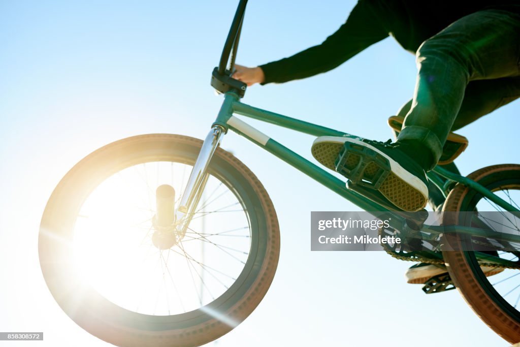 Riding towards the sun