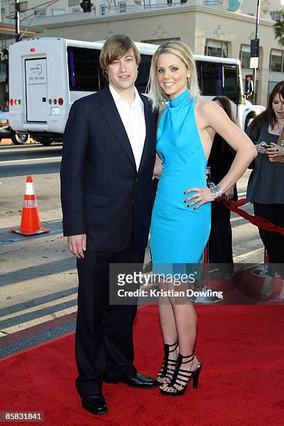 Actors Jody Hill and Collette Wolf arrive for the premiere Of Warner Bros. "Observe And Report" at Grauman's Chinese Theater on April 6, 2009 in...