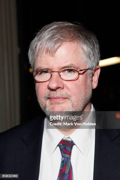 Playwright Christopher Durang attends the Off-Broadway opening night of "Why Torture is Wrong, and the People Who Love Them" at The Public Theater on...