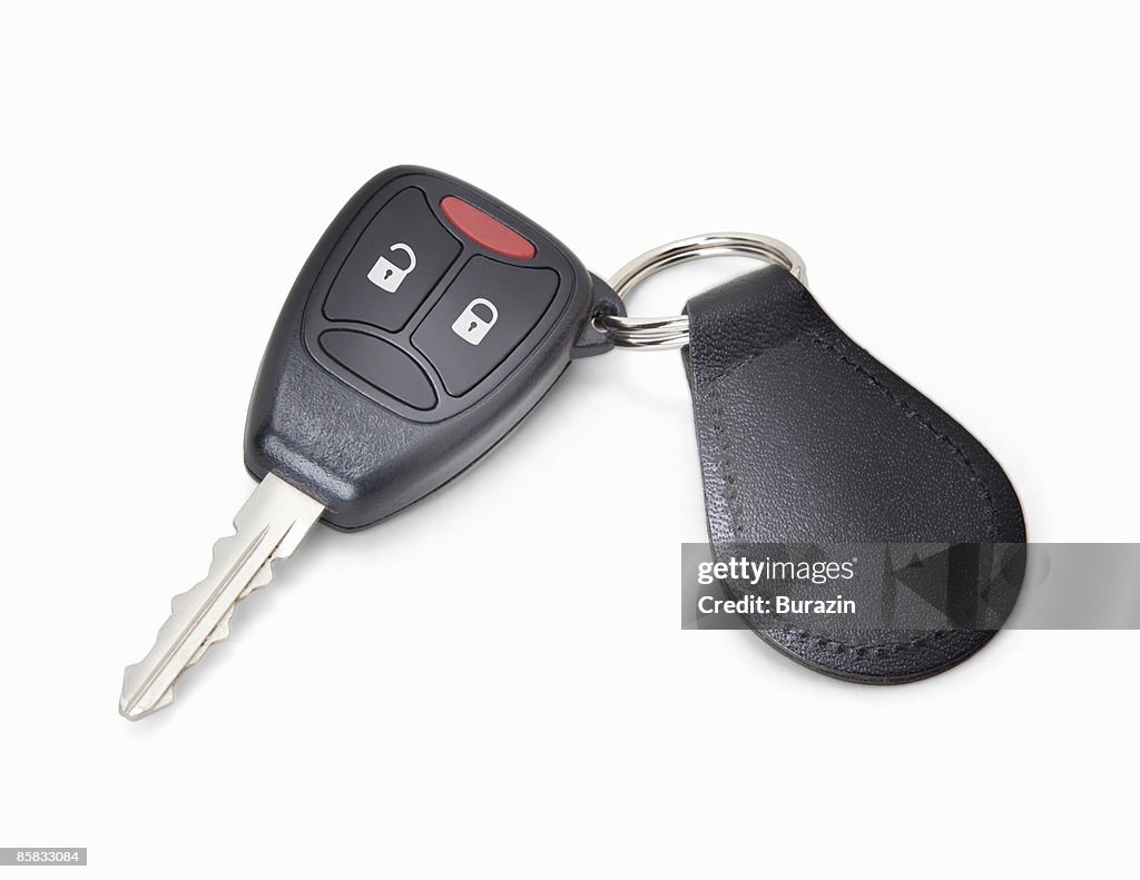 Car Keys attached to auto Fob