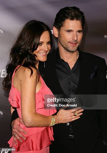 Rebecca Gleeson and Eric Bana arrive for the world premiere of 'Star Trek' at the Sydney Opera House on April 7, 2009 in Sydney, Australia.