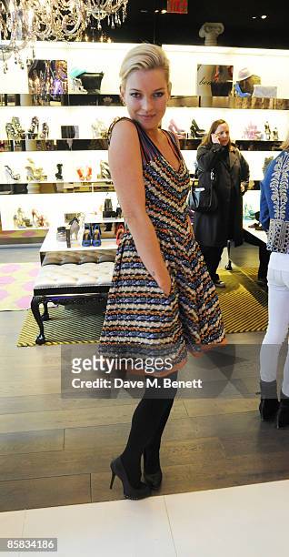 Model Kate Moss at the Topshop /Topman preview VIP shopping event on April 1, 2009 at the Top Shop flagship store on Broadway in New York City,USA.