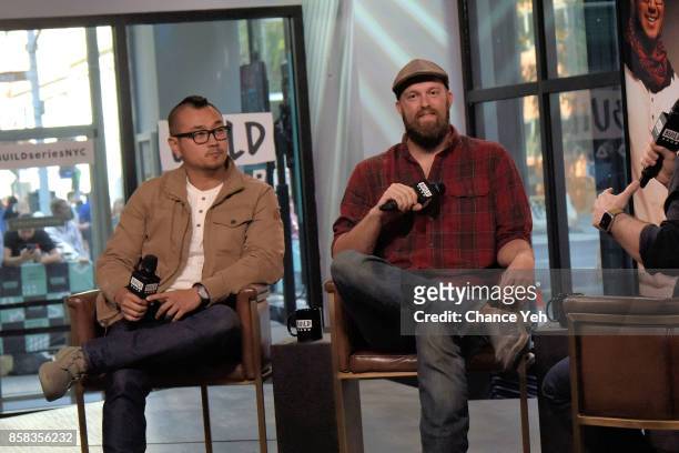 Jon Lung and Brian Louden attend Build series to discuss "MythBusters" at Build Studio on October 6, 2017 in New York City.