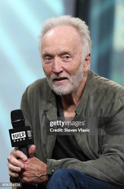 Actor Tobin Bell visits Build to discuss "Jigsaw" at Build Studio on October 6, 2017 in New York City.