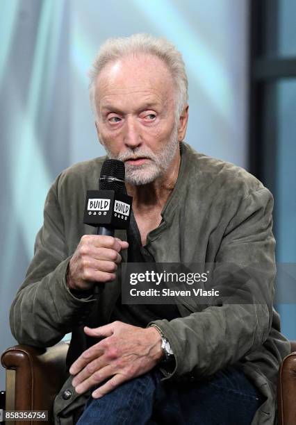 Actor Tobin Bell visits Build to discuss "Jigsaw" at Build Studio on October 6, 2017 in New York City.