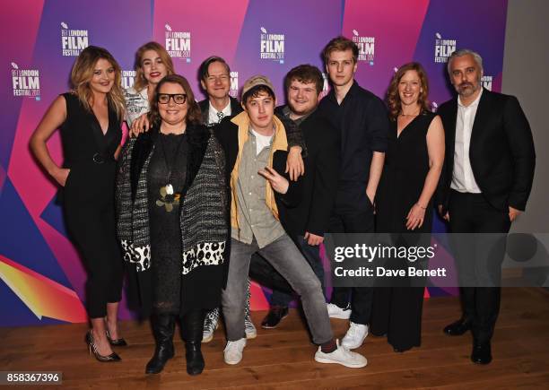 Lara Peake, Alice Sanders, Joanna Scanlan, director John Cameron Mitchell, Alex Sharp, Ethan Lawrence, Abraham Lewis, Philippa Goslett and producer...