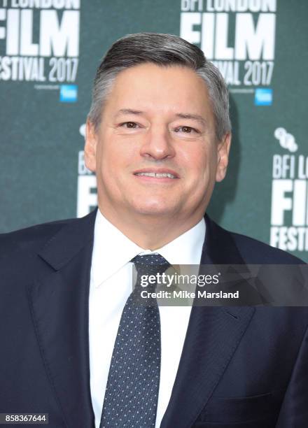 Ted Sarandos attends the Laugh Gala & UK Premiere of "The Meyerowitz Stories" during the 61st BFI London Film Festival on October 6, 2017 in London,...