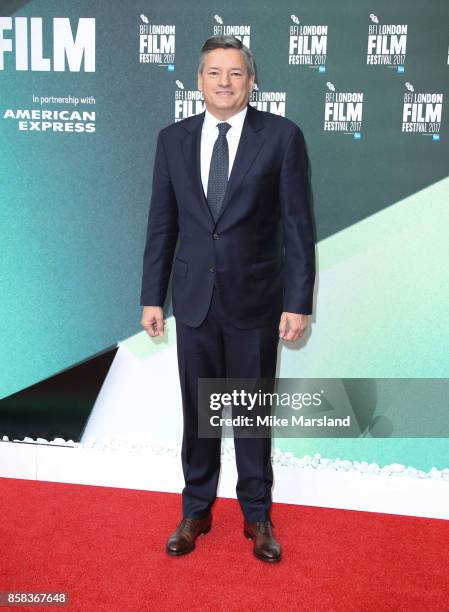 Ted Sarandos attends the Laugh Gala & UK Premiere of "The Meyerowitz Stories" during the 61st BFI London Film Festival on October 6, 2017 in London,...