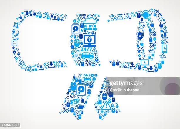 diploma tech support vector icon pattern - student support services stock illustrations