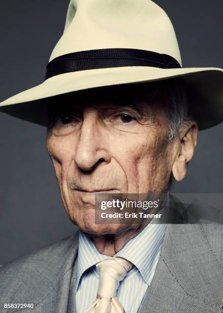 Writer Gay Talese of the film 'Voyeur poses for a portrait at the 55th New York Film Festival on October 5, 2017.