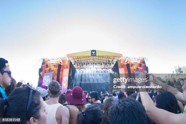 music festival - lollapalooza chile stock pictures, royalty-free photos & images