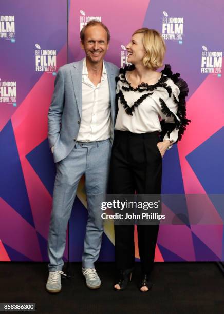 Julian Rosefeldt and Cate Blanchett attend LFF Connects at the 61st BFI London Film Festival on October 6, 2017 in London, England.