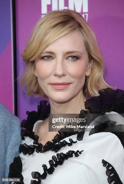 Cate Blanchett attends the LFF Connects: Julian Rosefeldt & Cate Blanchett event at the 61st BFI London Film Festival on October 6, 2017 in London,...